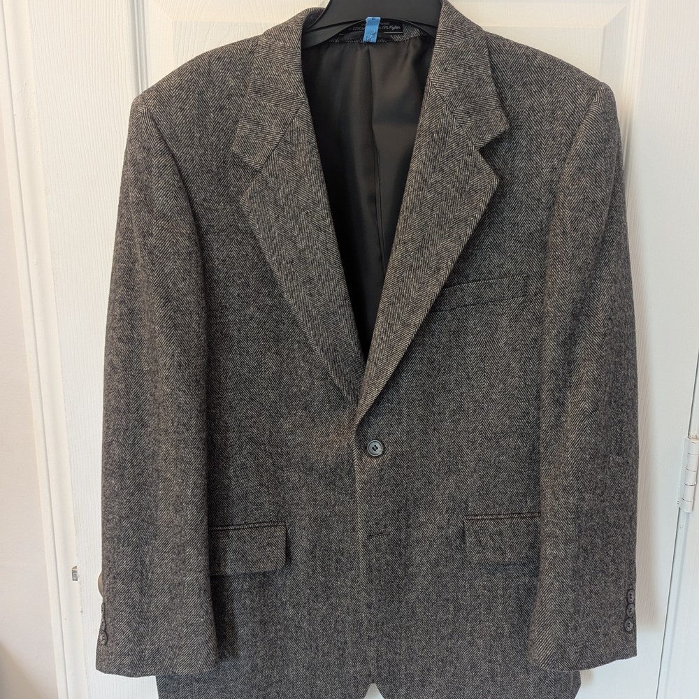Bert Pulizer men's  wool blazer 40R grey